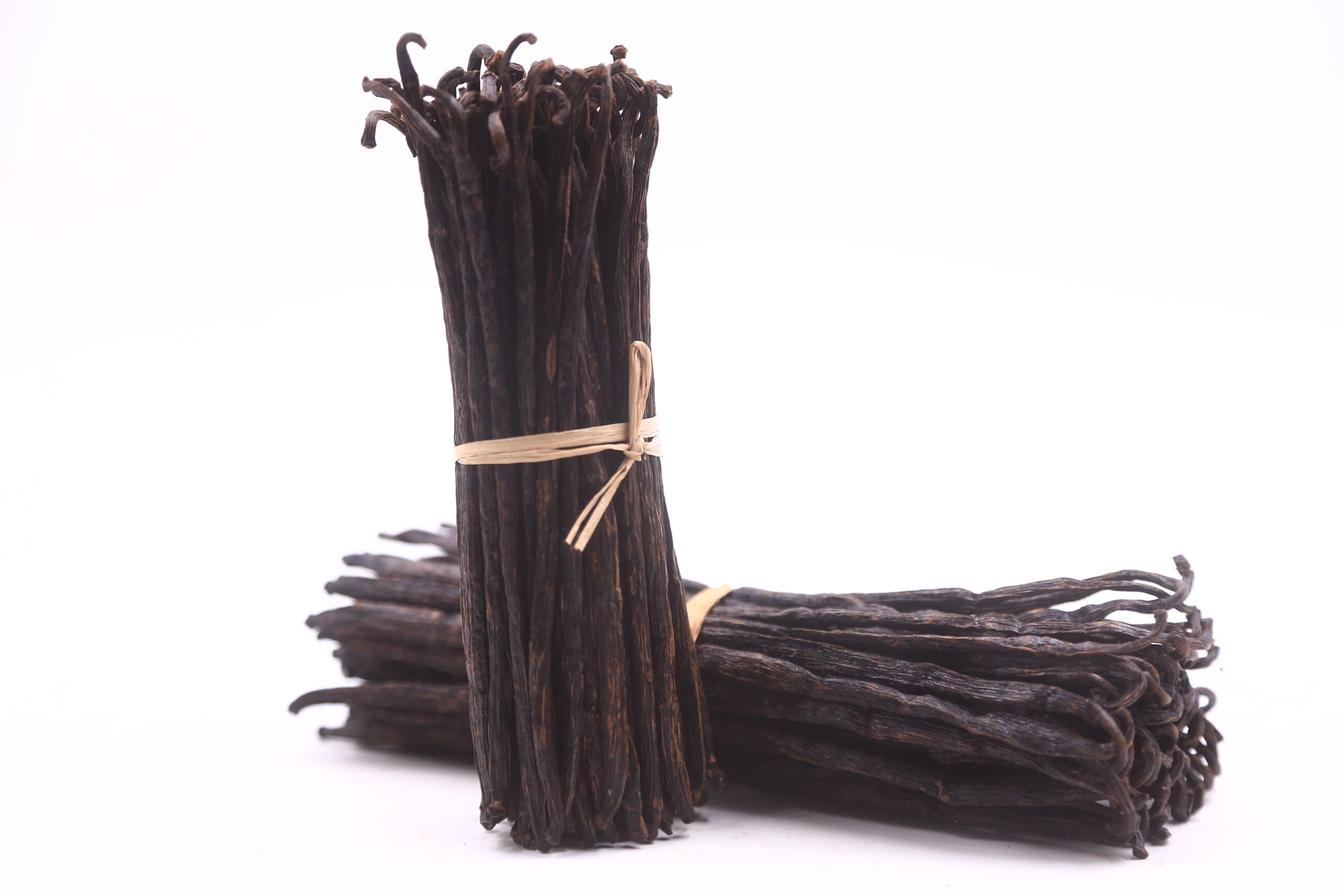 Red grade dried vanilla beans